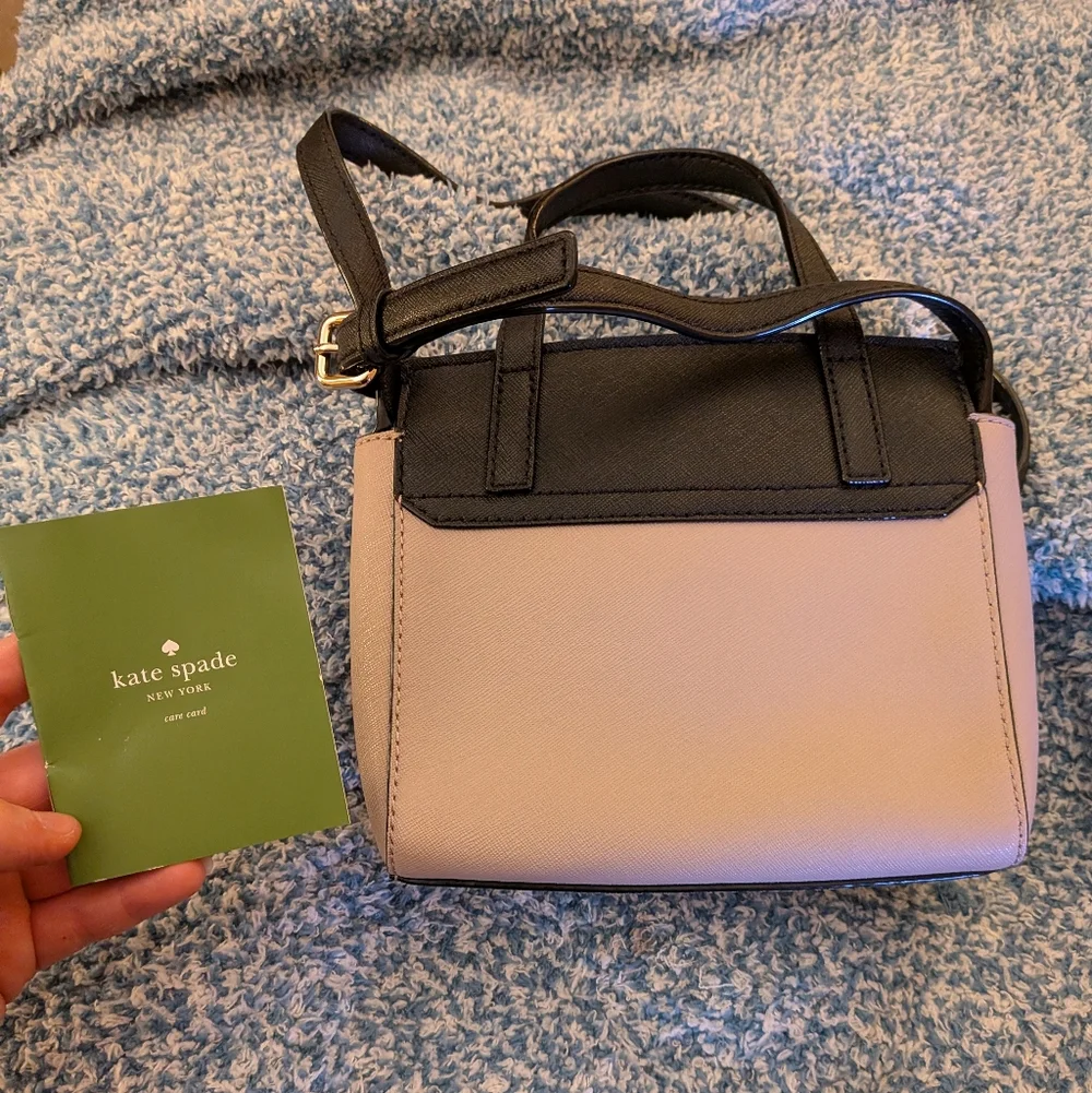 Kate Spade Black and Tan Laurel Way Mini Alisanne Crossbody Bag